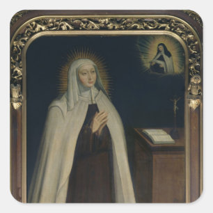 Marie de l'Incarnationとして知られているAcarie夫人 スクエアシール