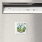 Marie-Galante Guadeloupe Caribbean Windmill Tile マグネット (インサイチュ (食洗機))