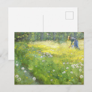 Marie Krøyer in the Garden at Skagen-PS Kroyer ポストカード
