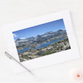 Marie Lake Panorama from Above - John Muir Trail 長方形シール (封筒)