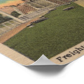 Marie, MI – フリーターのマッカーサー離れのビュー ポスター (角)