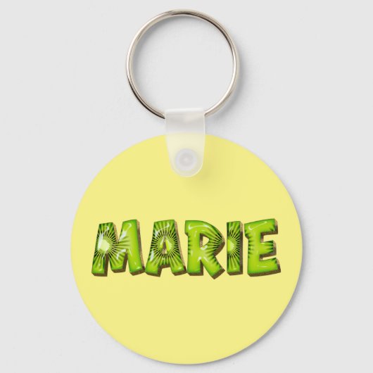 Marie Name Kiwi Design Schlüsselanhänger キーホルダー (正面)