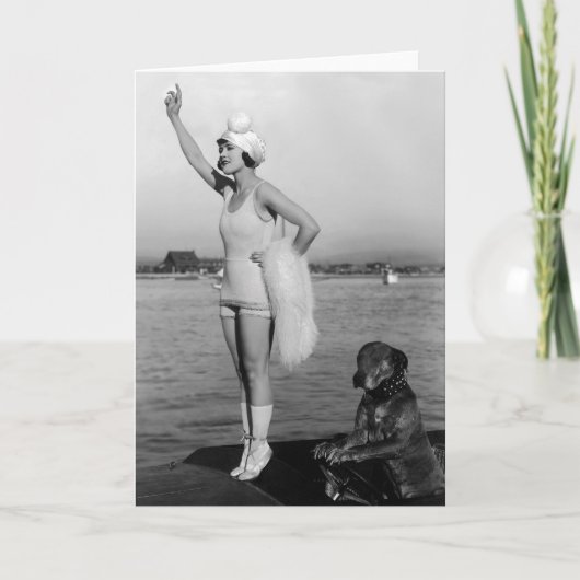 Marie Prevost With Teddy Photo カード (正面)