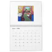 Marie Theronがステッチの漫画となすカレンダー カレンダー (3月 2026)