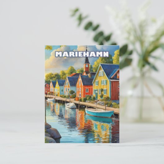Mariehamn, joyau tranquille de l'archipel d'Åland ポストカード (スタンド正面)