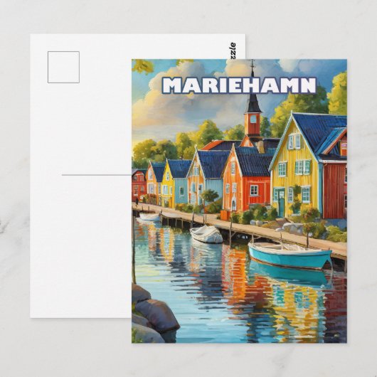 Mariehamn, joyau tranquille de l'archipel d'Åland ポストカード (正面/裏面)