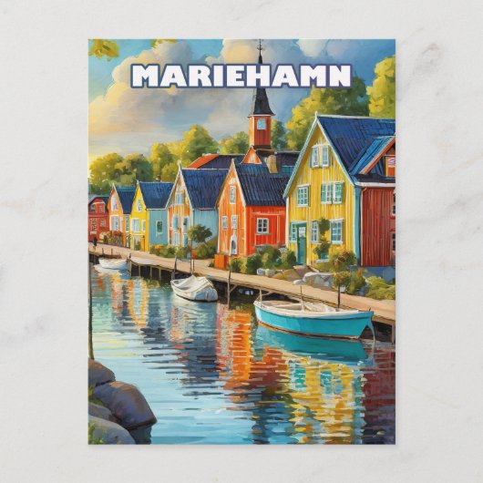 Mariehamn, joyau tranquille de l'archipel d'Åland ポストカード (正面)