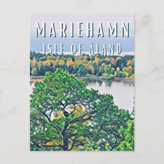 Mariehamn, la ville des îles Åland ポストカード (正面)