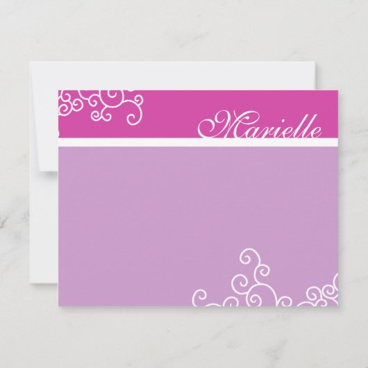 Marielleのきらめくバルミツワーは感謝していしています ノートカード (裏面)