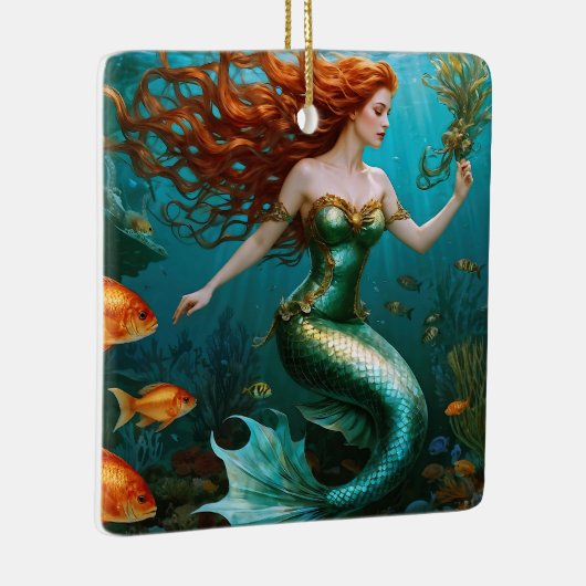 "Marielle" – 美しい踊りマーメイド セラミックオーナメント (右)