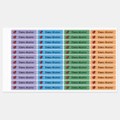 Marienkäfer - blau grün lila - 96 schmale Kinder  ラベル (シート)