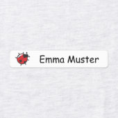 Marienkäfer - gelb rosa weiß - 96 schmale Kinder  ラベル (デザイン1)