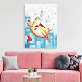 Marienkäfer Verwandlung キャンバスプリント (インサイチュ (リビング))