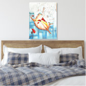 Marienkäfer Verwandlung キャンバスプリント (インサイチュ (寝室))