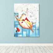 Marienkäfer Verwandlung キャンバスプリント (インサイチュ (ウッドフロア))