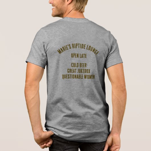 Marie's Rip Tide Lounge Tシャツ (裏面)