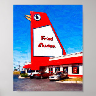 Marietta Landmark - The Big Chicken - 8x6アーカイブ ポスター