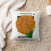 Marigoldヴィンテージシードパケット クッション (ブランケット)