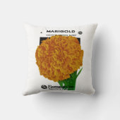 Marigoldヴィンテージシードパケット クッション (裏面)