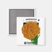 Marigoldヴィンテージシードパケット マグネット (正面/裏面)