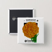 Marigoldヴィンテージシードパケット 缶バッジ (正面&裏面)