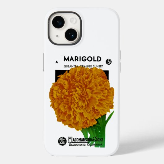 MarigoldヴィンテージシードパケットCase-Mate iPhoneケース Case-Mate iPhoneケース (裏面)