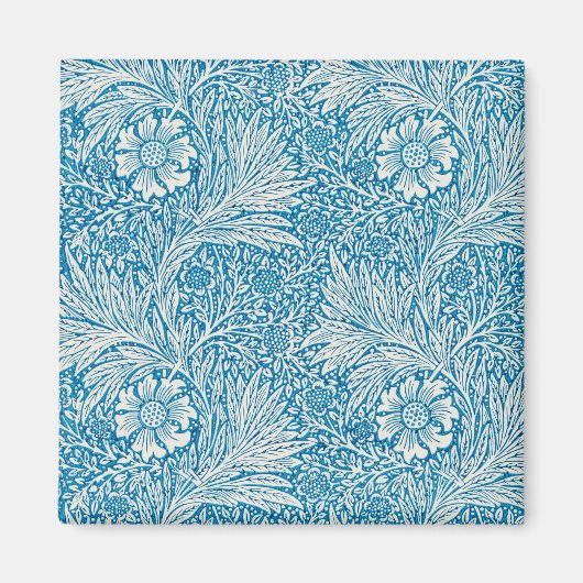 Marigold by William Morris, Garden Flowers マグネット (正面)