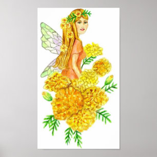 Marigold Garden Fairy JL Biel ポスター