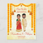 Marigold garlands bells Tamil Telugu日付を保存 (正面)