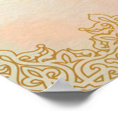 Marigold garlands Tamil wedding welcome sign ポスター (角)