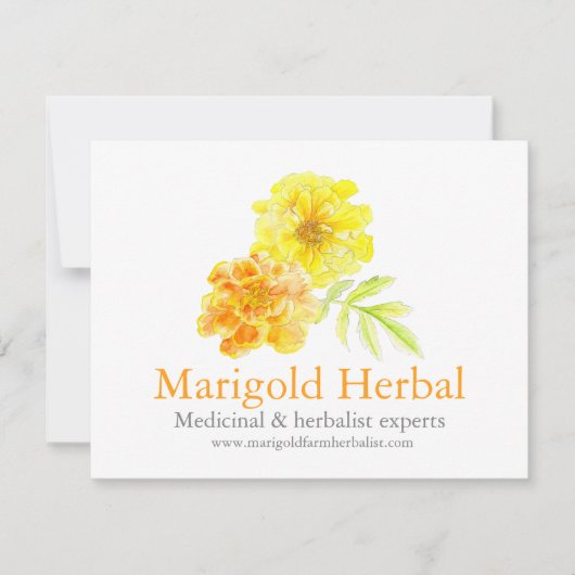 Marigold herbalists medicinal three products info (正面)