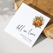 Marigold Romance: Loveカスタムの秋結婚 スタンダードカクテルナプキン