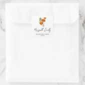 Marigold Seedsラベル スクエアシール (バッグ)