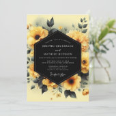 Marigold Slate Moody Wedding 招待状 (スタンド正面)