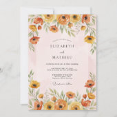 Marigold Vibrant Spring Wedding 招待状 (正面)