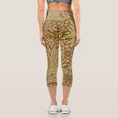 Marigold William Morris Antique Flower Pattern カプリレギンス (裏面)