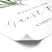 Marigold Yellow Floral Wedding Guest Book Sign フォトプリント (角)