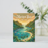 Marigot Bay Saint Lucia ポストカード (スタンド正面)