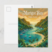 Marigot Bay Saint Lucia ポストカード (正面/裏面)