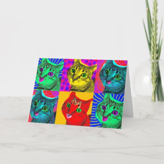Marilyn Cats:グリーティングカード カード (正面)