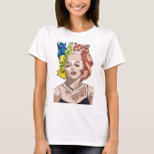 Marilyn Monroe Cat Colorful Tシャツ (正面)