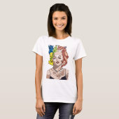Marilyn Monroe Cat Colorful Tシャツ (正面フル)