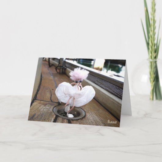 Marilyn Monroe pose in Witte rok  サンキューカード (正面)