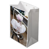 Marilyn Monroe pose in Witte rok ミディアムペーパーバッグ (正面アングル)