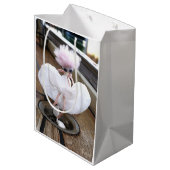 Marilyn Monroe pose in Witte rok ミディアムペーパーバッグ (裏面アングル)