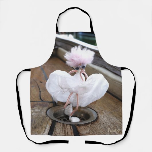 Marilyn Monroe pose in Witte rok door fubby. エプロン (正面)