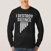 Marimba Instrument I Destroy Silence Tシャツ (正面)