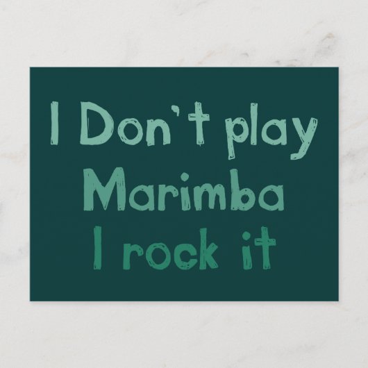 Marimba Rock Itはがき ポストカード (正面)