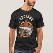 Marimba Vintage Retro Classic Music Tシャツ (正面)