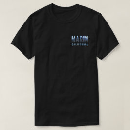 Marin California Mt Tamalpais in LETTERSデザインT Tシャツ